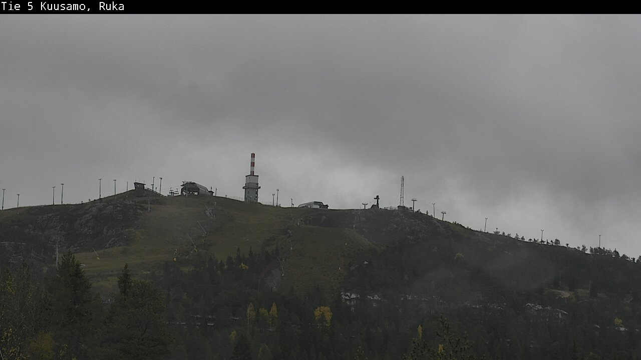 Weather Camera Image Väg 5 Kuusamo, Ruka, Kuusamo, Pohjois-Pohjanmaa