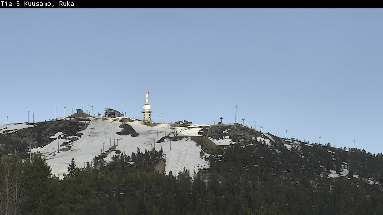 Weather Camera Image Väg 5 Kuusamo, Ruka, Kuusamo, Pohjois-Pohjanmaa
