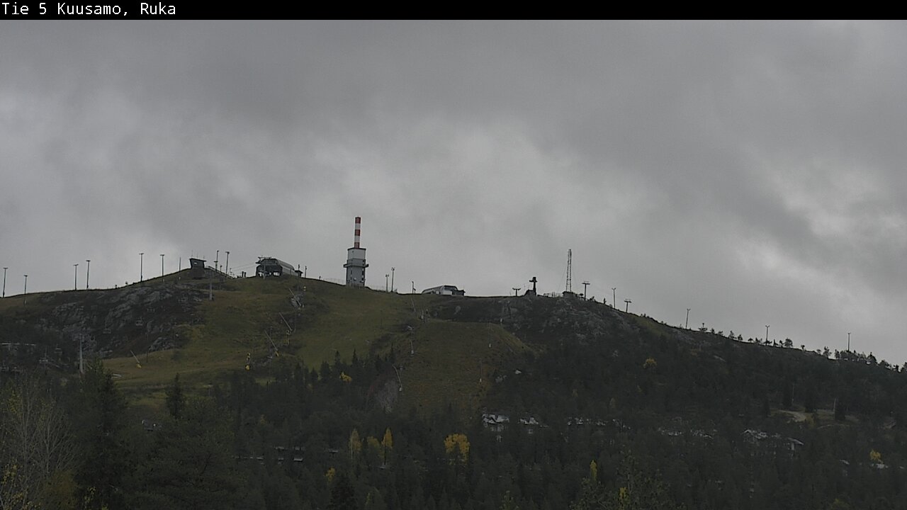 Weather Camera Image Väg 5 Kuusamo, Ruka, Kuusamo, Pohjois-Pohjanmaa