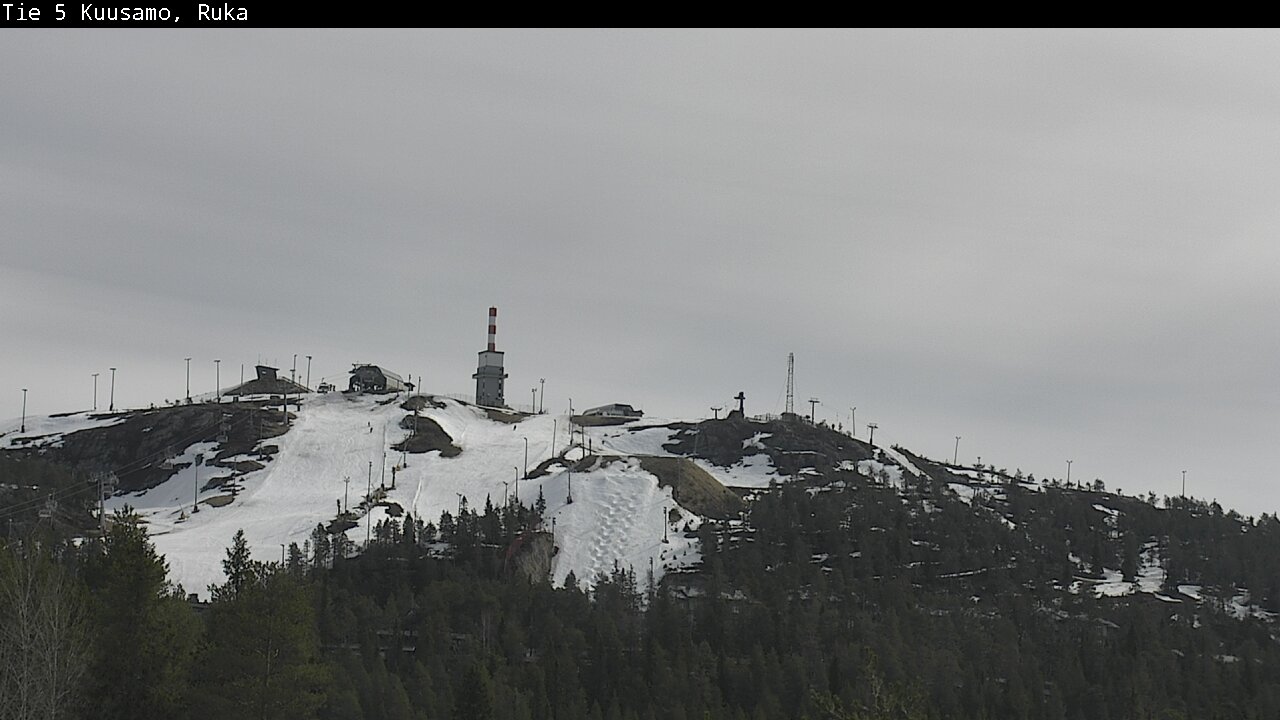 Weather Camera Image Väg 5 Kuusamo, Ruka, Kuusamo, Pohjois-Pohjanmaa