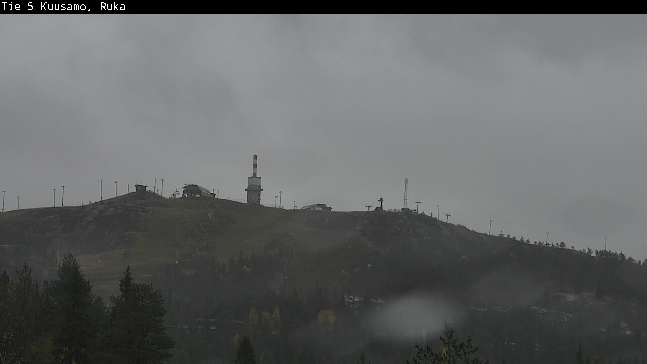 Weather Camera Image Väg 5 Kuusamo, Ruka, Kuusamo, Pohjois-Pohjanmaa