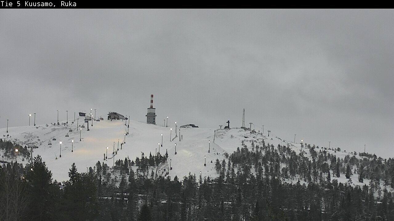 Weather Camera Image Road 5 Kuusamo, Ruka, Kuusamo, Pohjois-Pohjanmaa