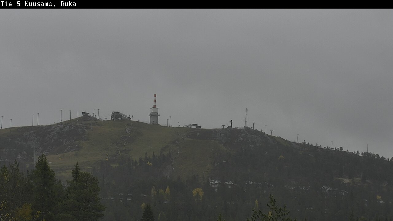 Weather Camera Image Väg 5 Kuusamo, Ruka, Kuusamo, Pohjois-Pohjanmaa