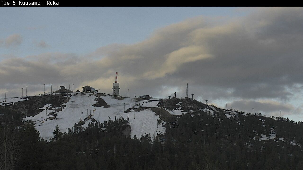 Weather Camera Image Väg 5 Kuusamo, Ruka, Kuusamo, Pohjois-Pohjanmaa
