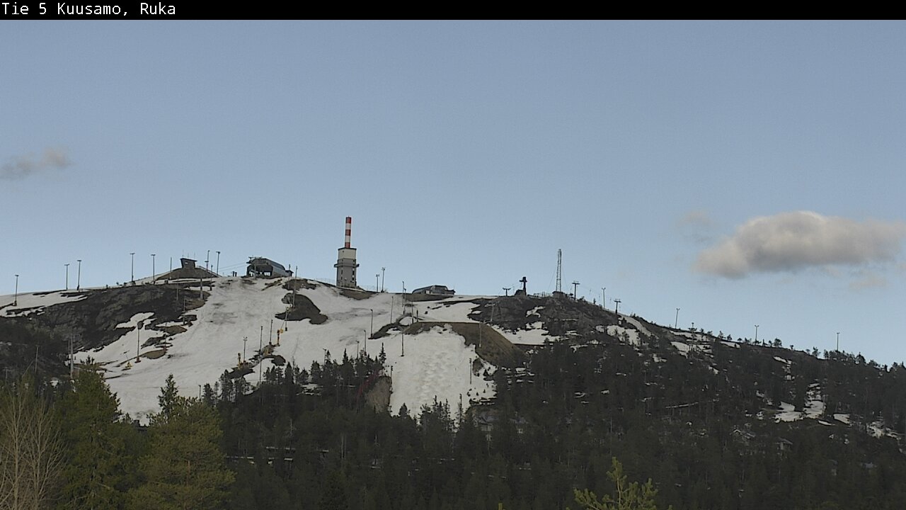 Weather Camera Image Väg 5 Kuusamo, Ruka, Kuusamo, Pohjois-Pohjanmaa