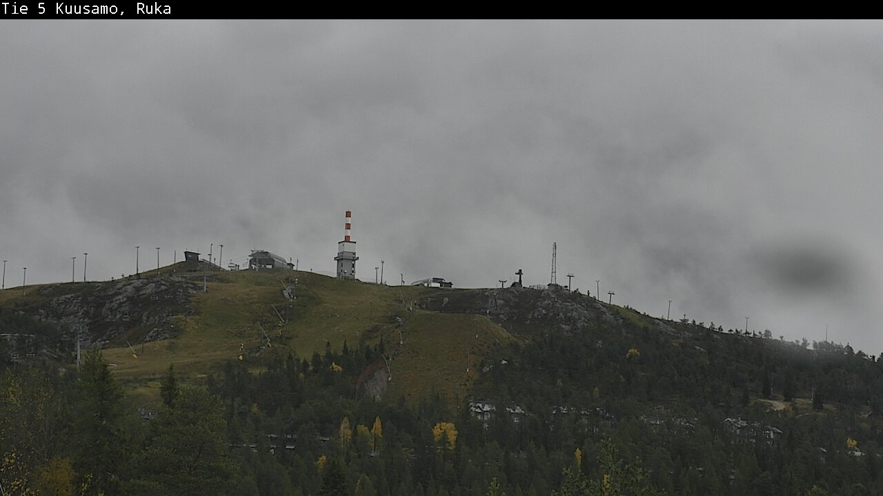 Weather Camera Image Väg 5 Kuusamo, Ruka, Kuusamo, Pohjois-Pohjanmaa