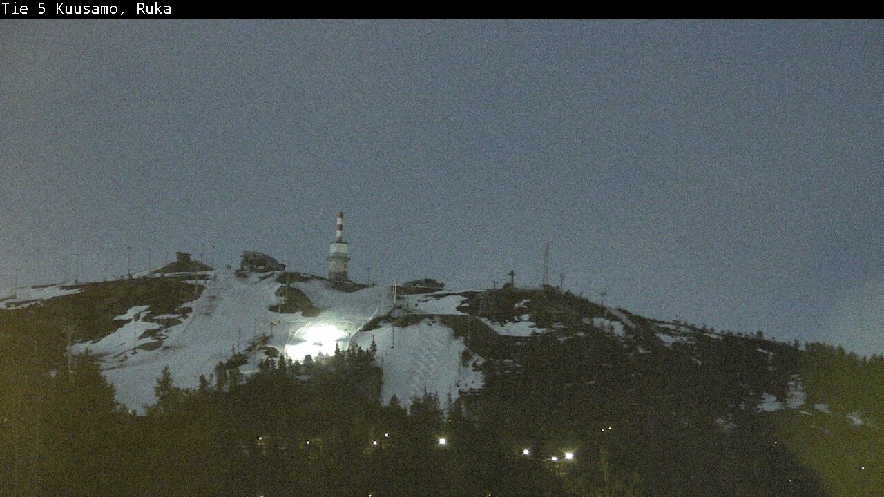 Weather Camera Image Väg 5 Kuusamo, Ruka, Kuusamo, Pohjois-Pohjanmaa