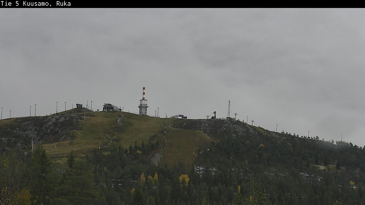Weather Camera Image Väg 5 Kuusamo, Ruka, Kuusamo, Pohjois-Pohjanmaa