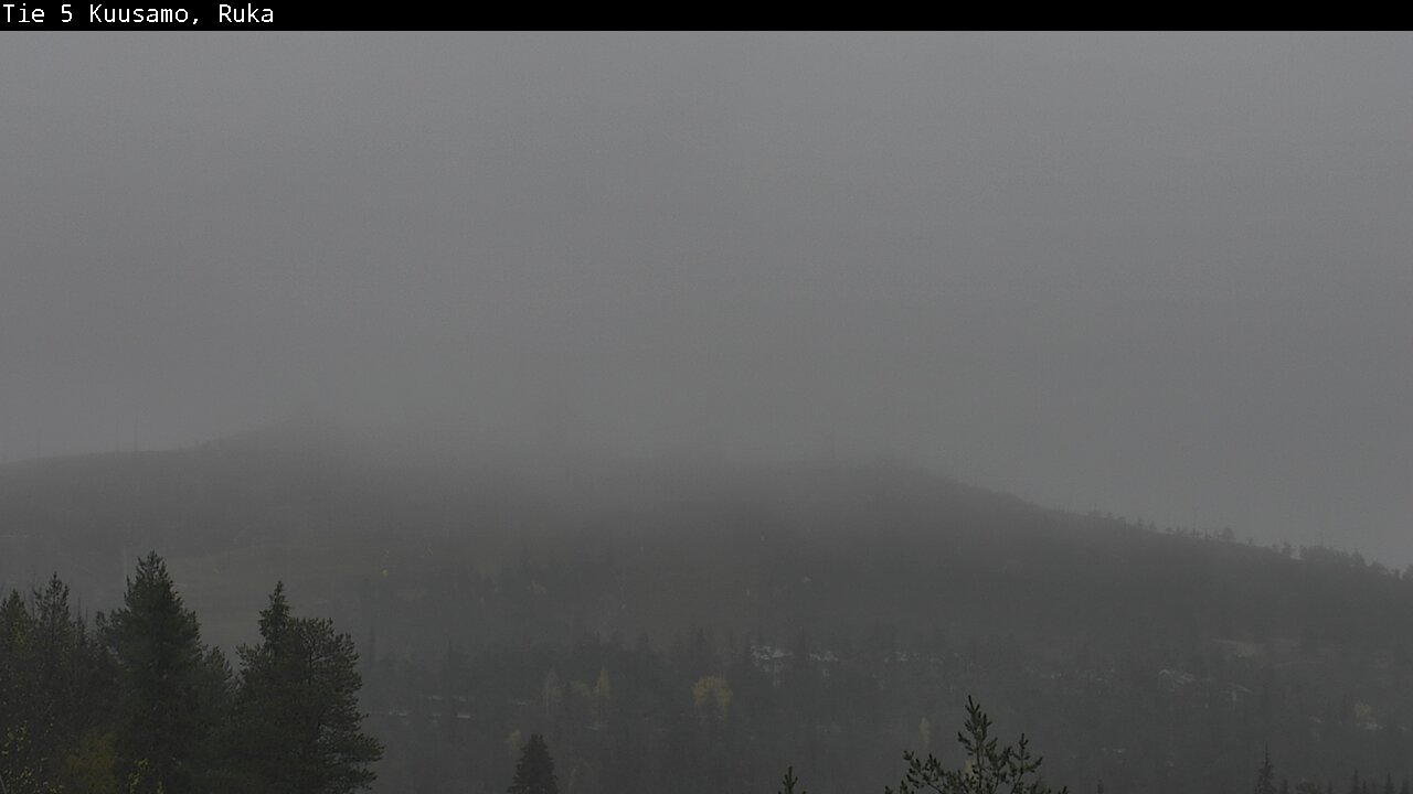 Weather Camera Image Väg 5 Kuusamo, Ruka, Kuusamo, Pohjois-Pohjanmaa