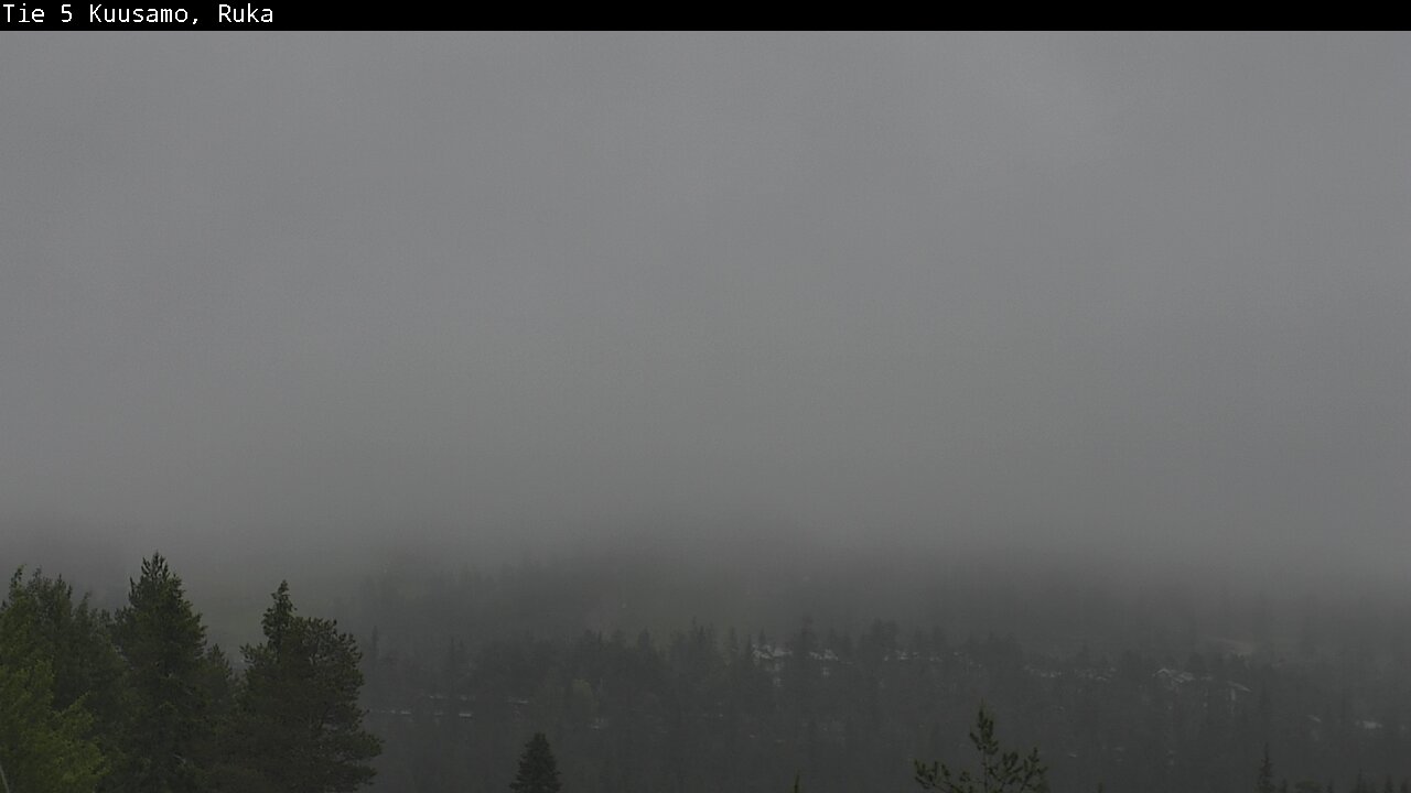 Weather Camera Image Väg 5 Kuusamo, Ruka, Kuusamo, Pohjois-Pohjanmaa