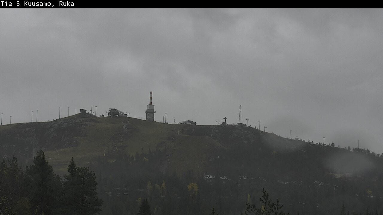 Weather Camera Image Väg 5 Kuusamo, Ruka, Kuusamo, Pohjois-Pohjanmaa