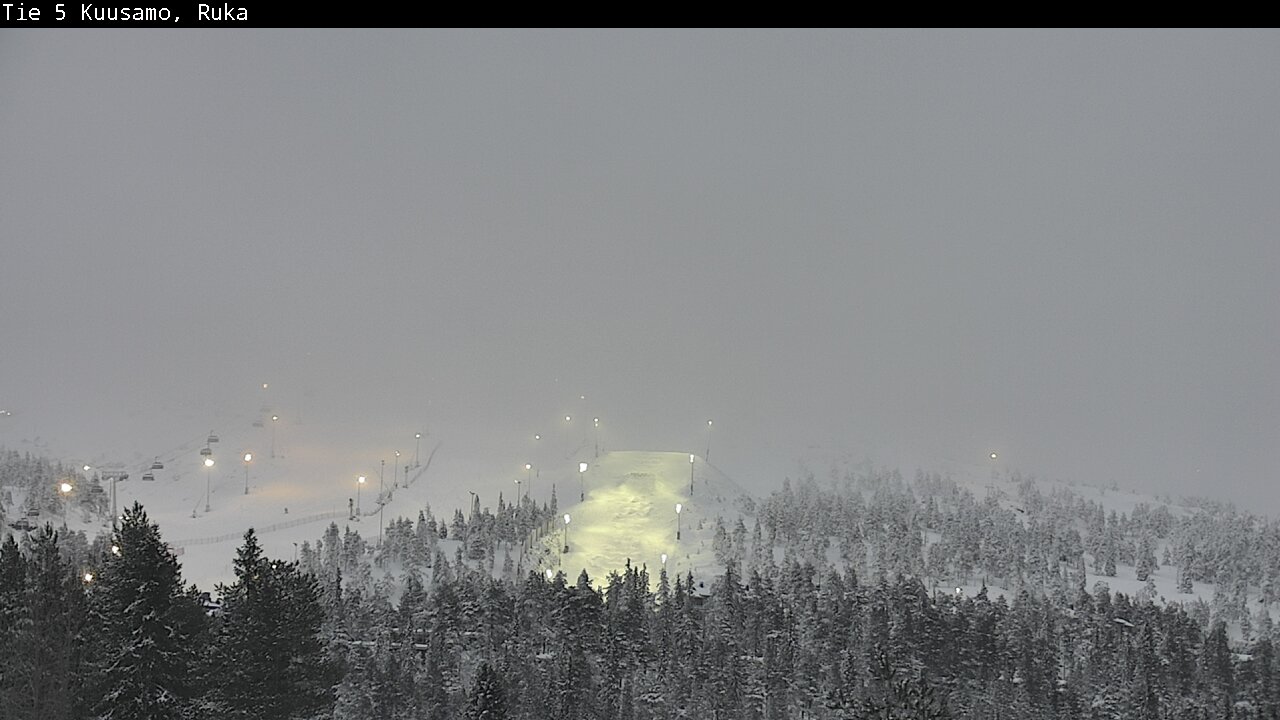 Weather Camera Image Road 5 Kuusamo, Ruka, Kuusamo, Pohjois-Pohjanmaa