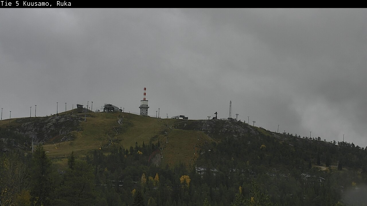 Weather Camera Image Väg 5 Kuusamo, Ruka, Kuusamo, Pohjois-Pohjanmaa