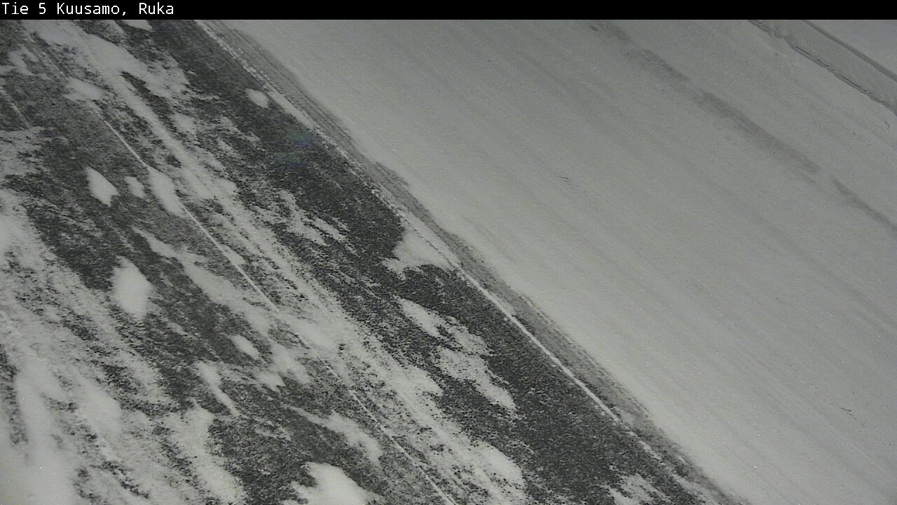 Weather Camera Image Väg 5 Kuusamo, Ruka, Kuusamo, Pohjois-Pohjanmaa