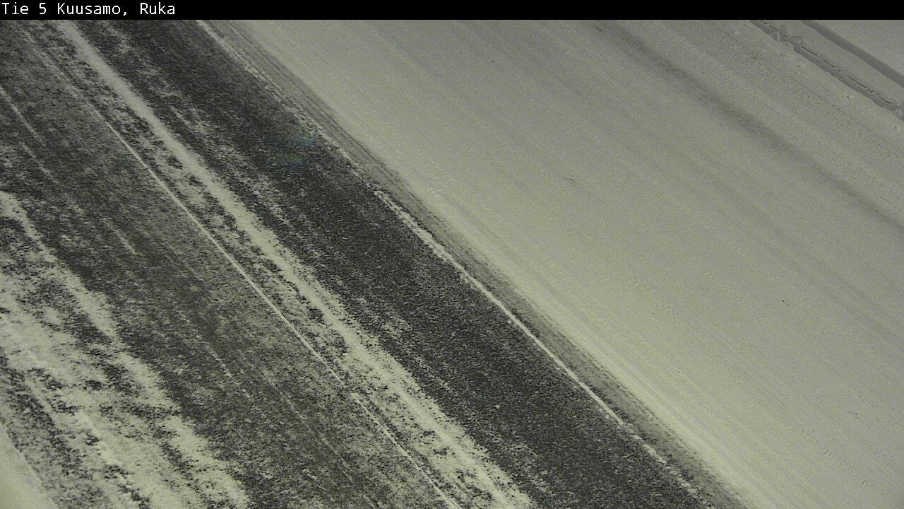 Weather Camera Image Väg 5 Kuusamo, Ruka, Kuusamo, Pohjois-Pohjanmaa