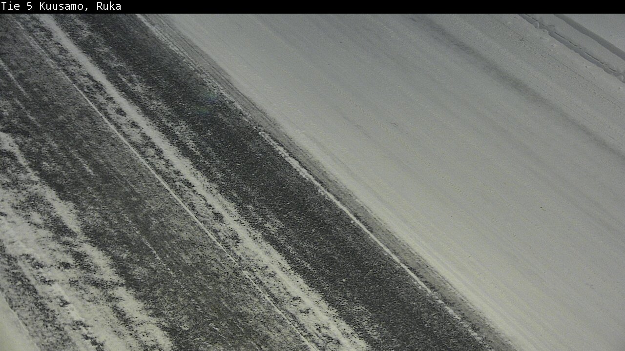 Weather Camera Image Väg 5 Kuusamo, Ruka, Kuusamo, Pohjois-Pohjanmaa
