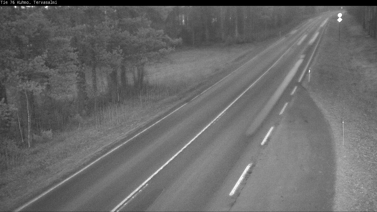 Weather Camera Image Road 76 Kuhmo, Tervasalmi, Kuhmo, Kainuu