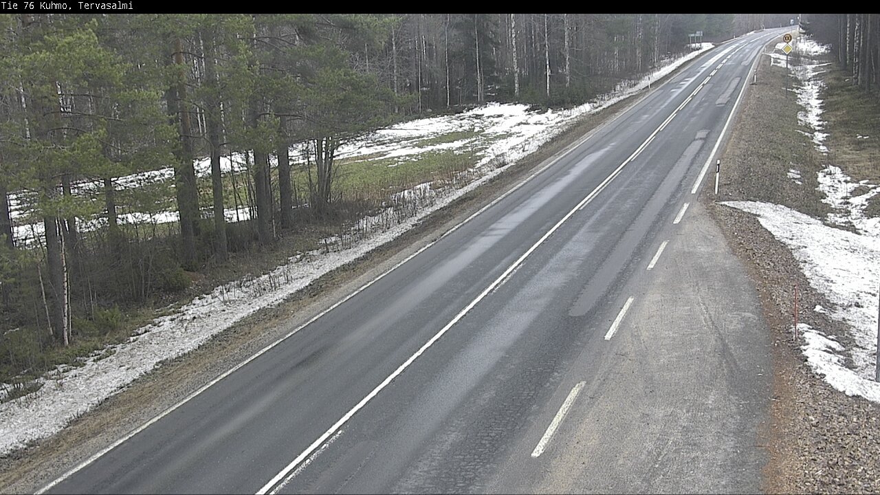 Weather Camera Image Road 76 Kuhmo, Tervasalmi, Kuhmo, Kainuu