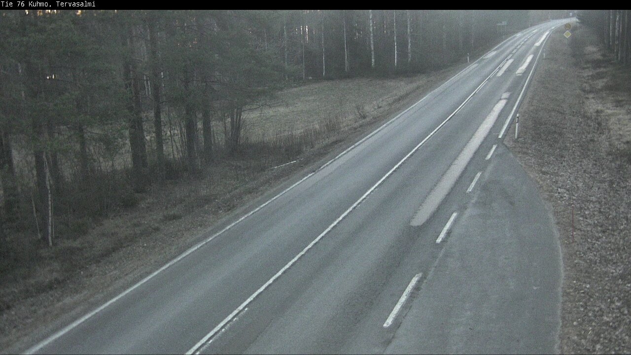 Weather Camera Image Road 76 Kuhmo, Tervasalmi, Kuhmo, Kainuu