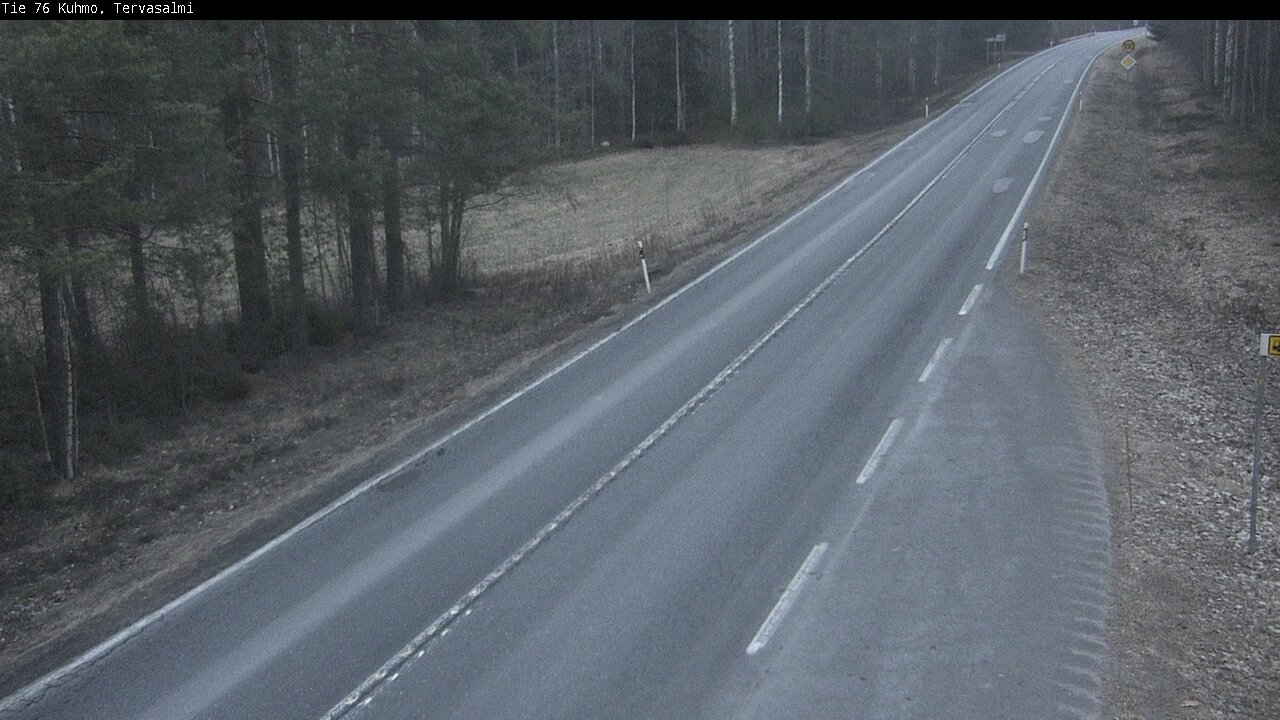 Weather Camera Image Väg 76 Kuhmo, Tervasalmi, Kuhmo, Kainuu