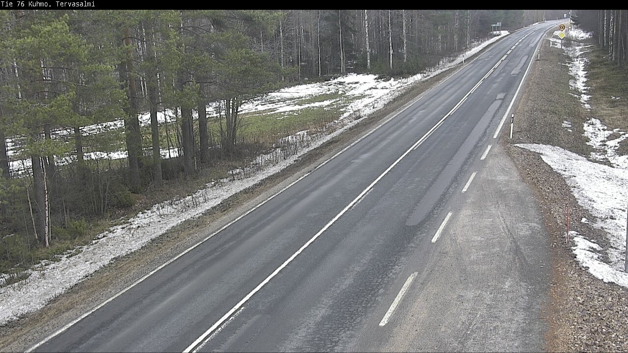 Weather Camera Image Road 76 Kuhmo, Tervasalmi, Kuhmo, Kainuu