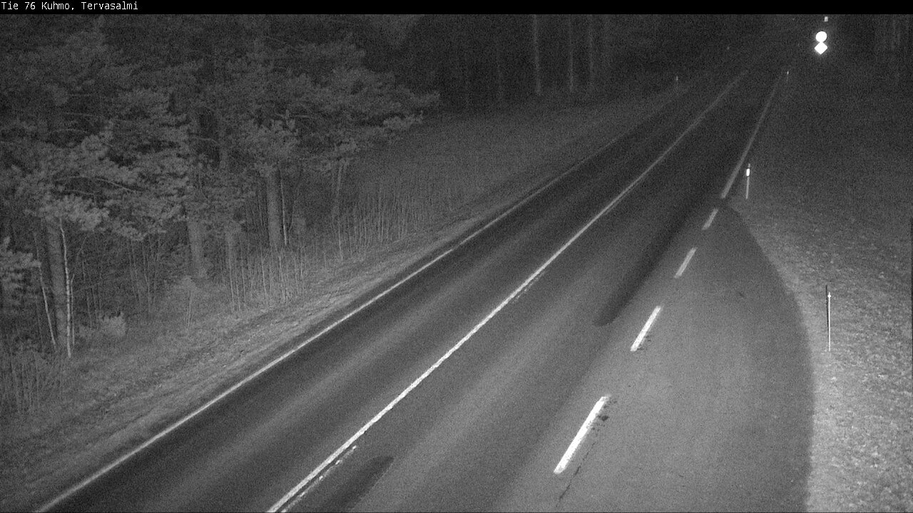 Weather Camera Image Väg 76 Kuhmo, Tervasalmi, Kuhmo, Kainuu