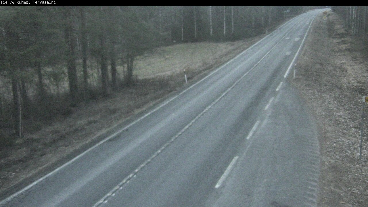 Weather Camera Image Väg 76 Kuhmo, Tervasalmi, Kuhmo, Kainuu