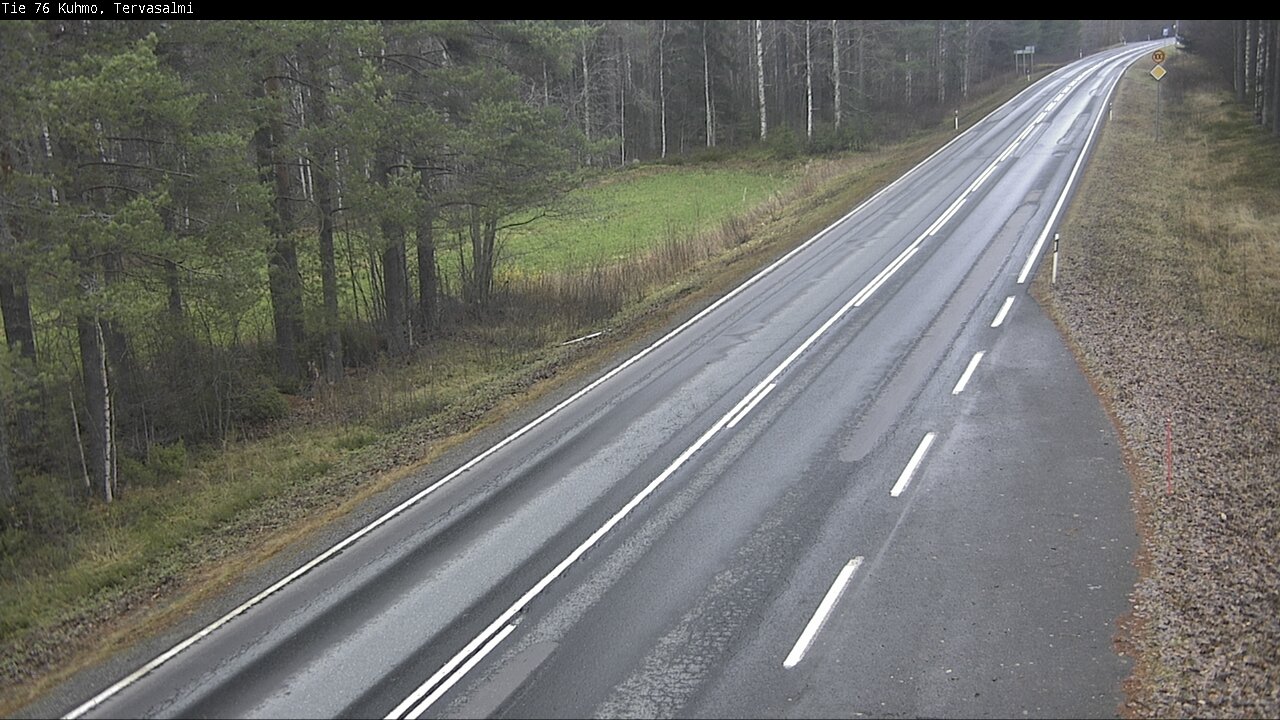 Weather Camera Image Väg 76 Kuhmo, Tervasalmi, Kuhmo, Kainuu