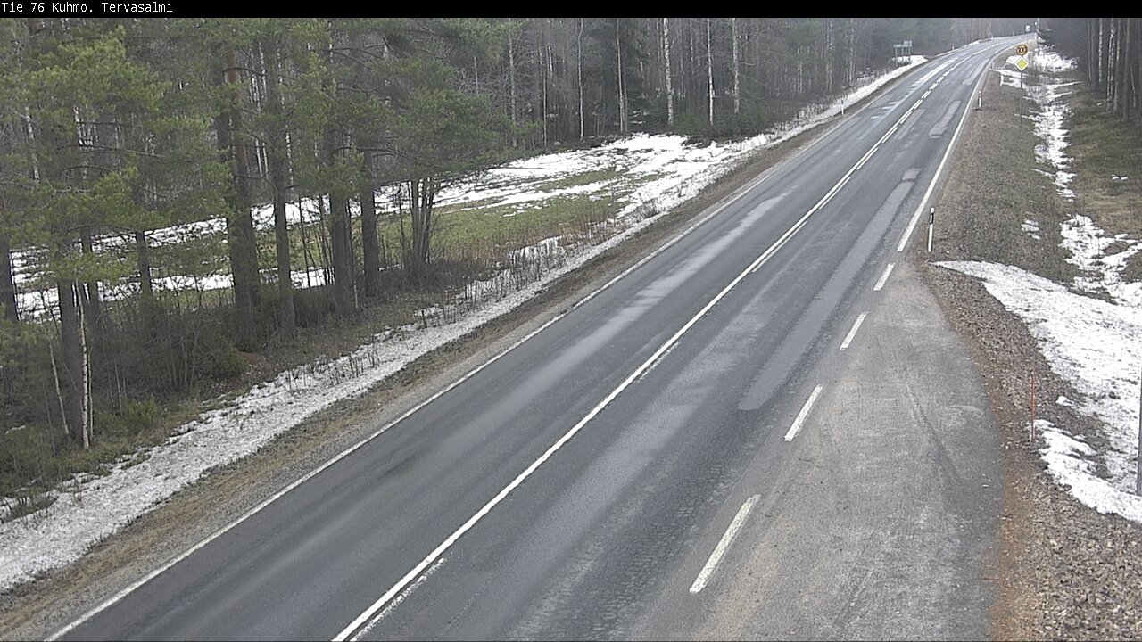 Weather Camera Image Road 76 Kuhmo, Tervasalmi, Kuhmo, Kainuu