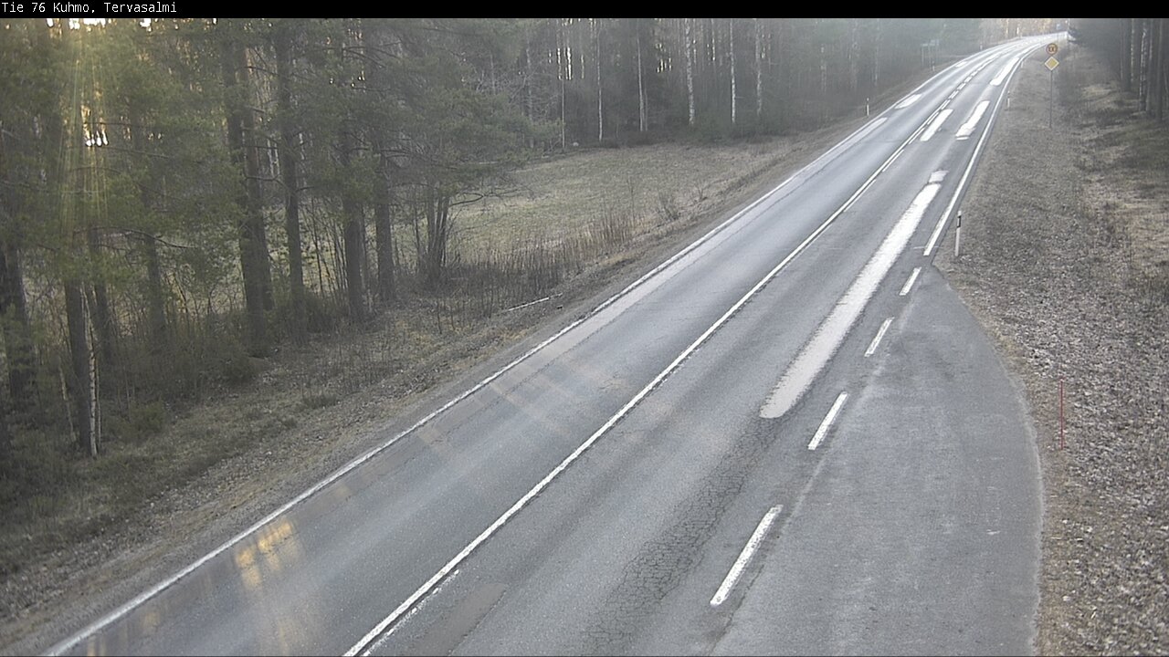 Weather Camera Image Road 76 Kuhmo, Tervasalmi, Kuhmo, Kainuu