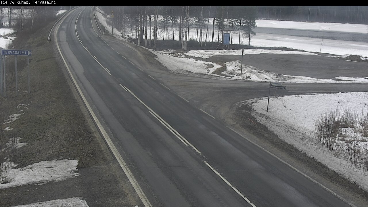 Weather Camera Image Väg 76 Kuhmo, Tervasalmi, Kuhmo, Kainuu