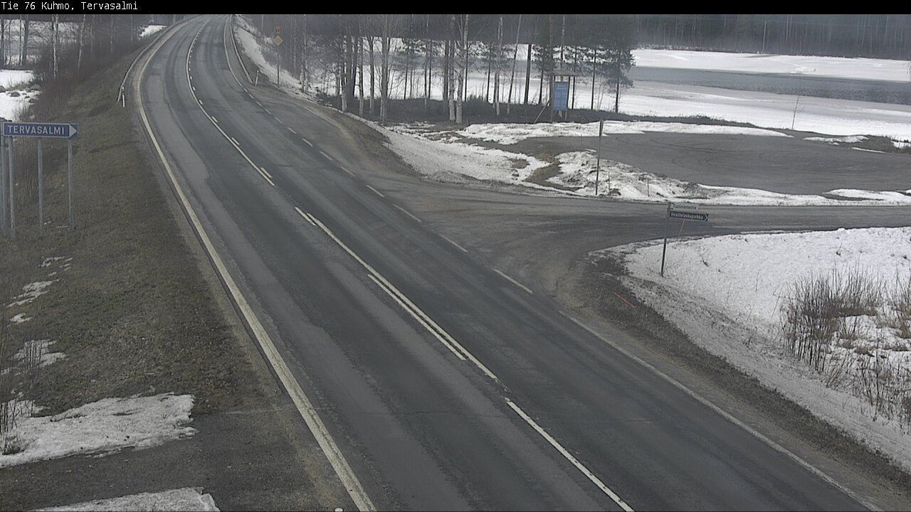 Weather Camera Image Väg 76 Kuhmo, Tervasalmi, Kuhmo, Kainuu