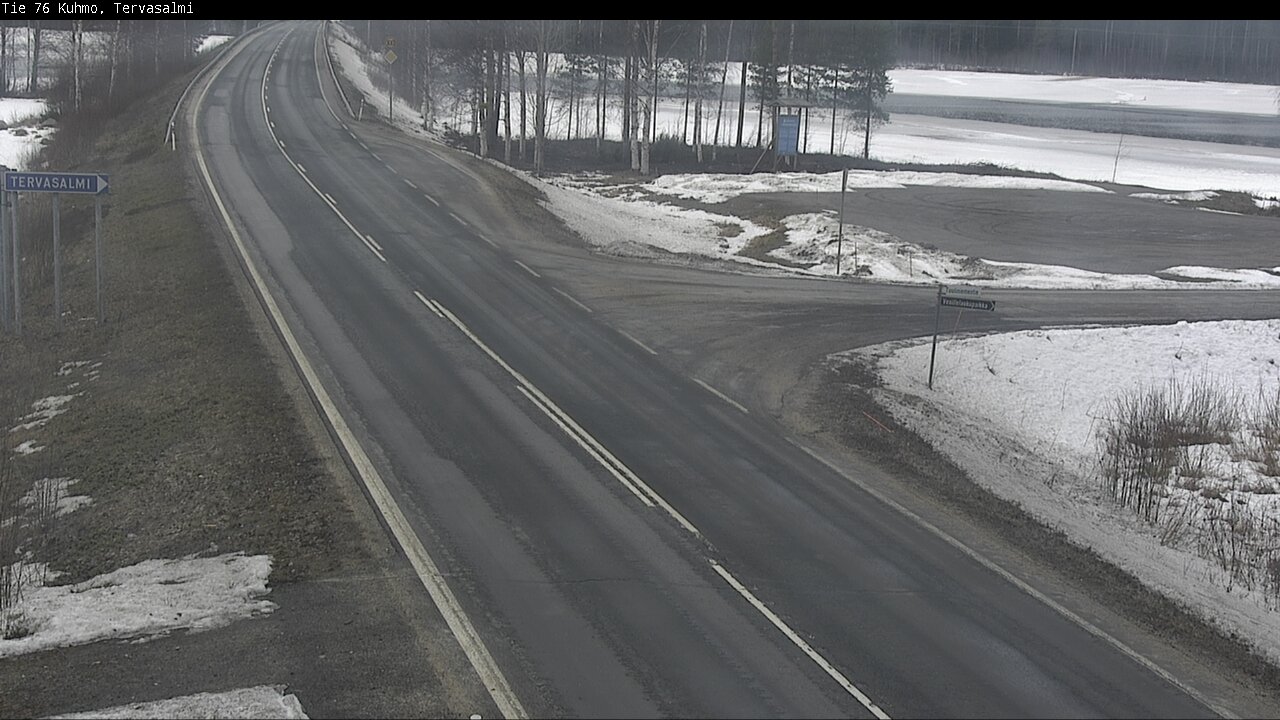 Weather Camera Image Väg 76 Kuhmo, Tervasalmi, Kuhmo, Kainuu