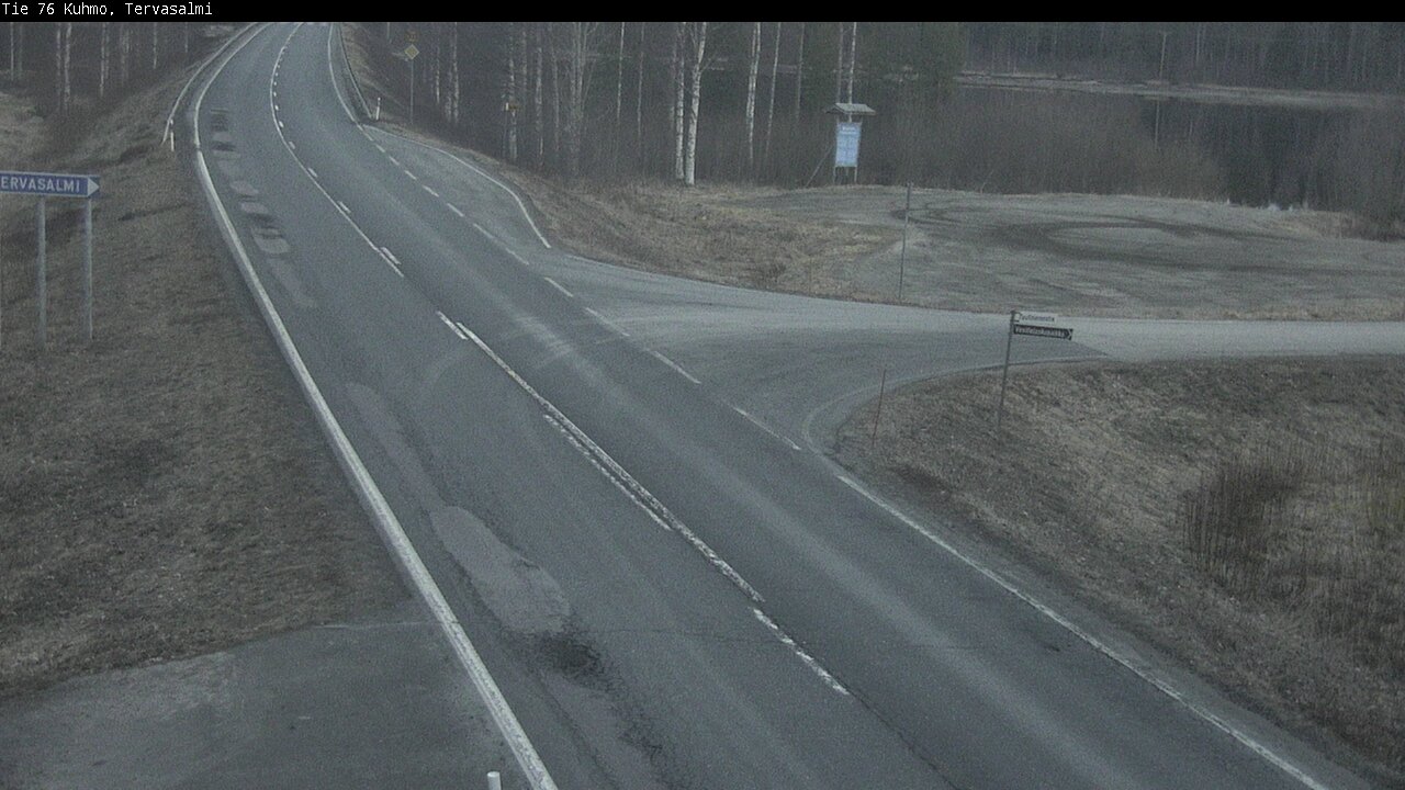 Weather Camera Image Väg 76 Kuhmo, Tervasalmi, Kuhmo, Kainuu