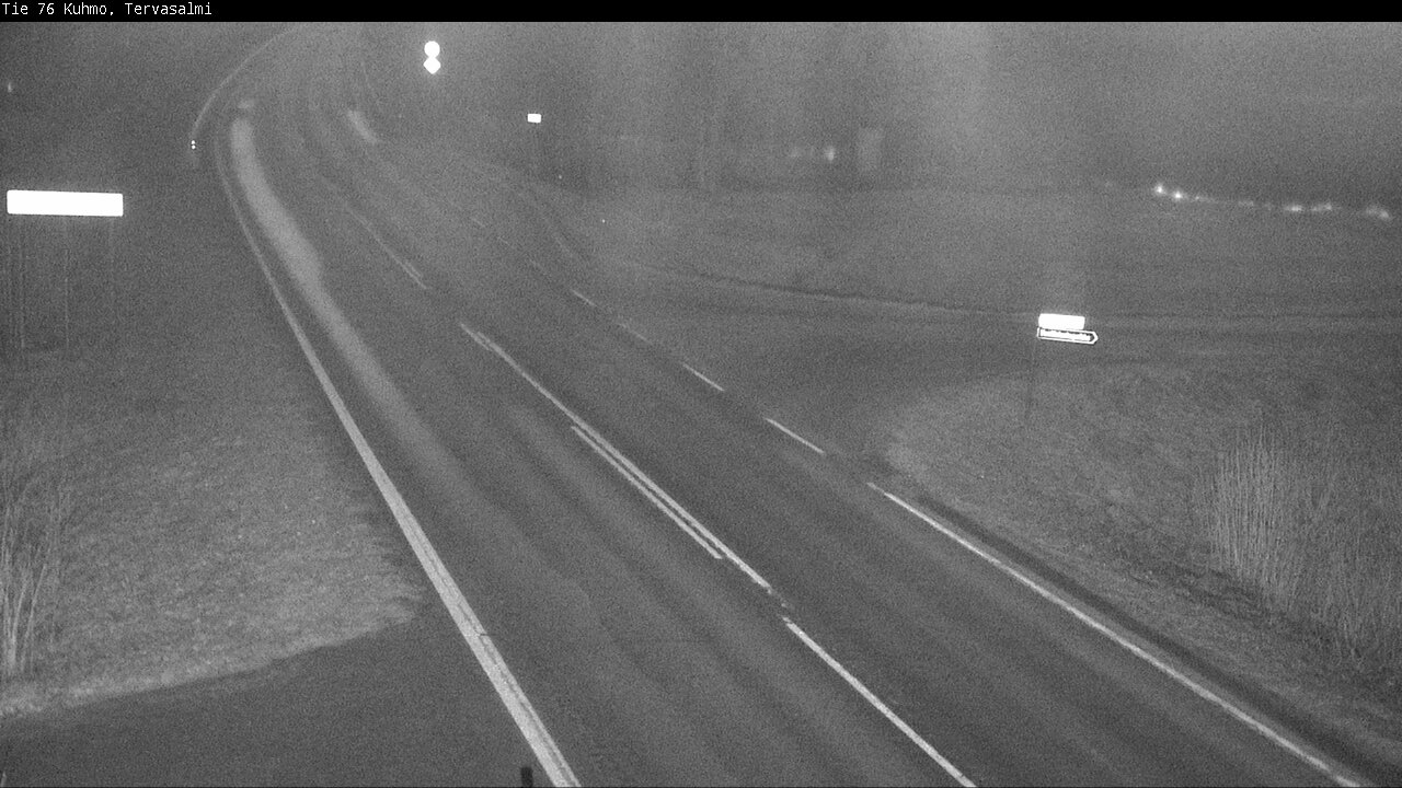 Weather Camera Image Väg 76 Kuhmo, Tervasalmi, Kuhmo, Kainuu