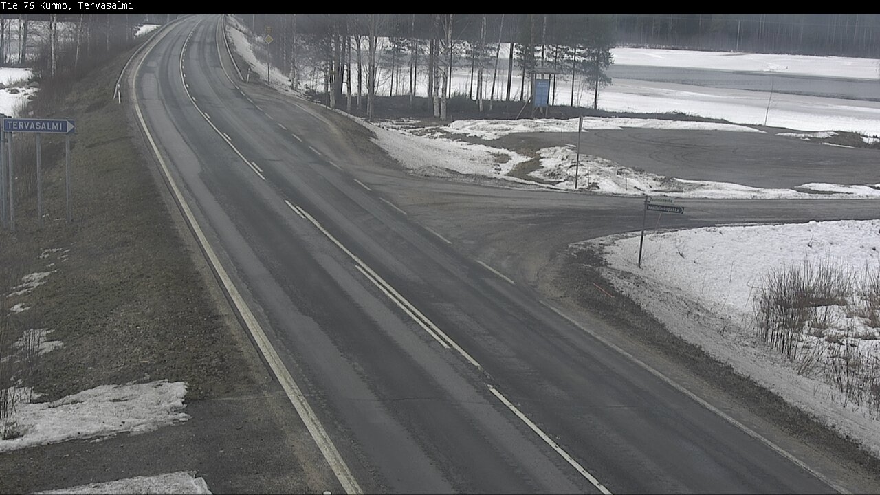 Weather Camera Image Väg 76 Kuhmo, Tervasalmi, Kuhmo, Kainuu