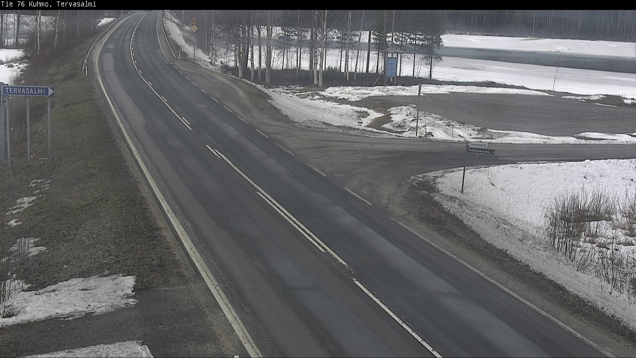 Weather Camera Image Väg 76 Kuhmo, Tervasalmi, Kuhmo, Kainuu