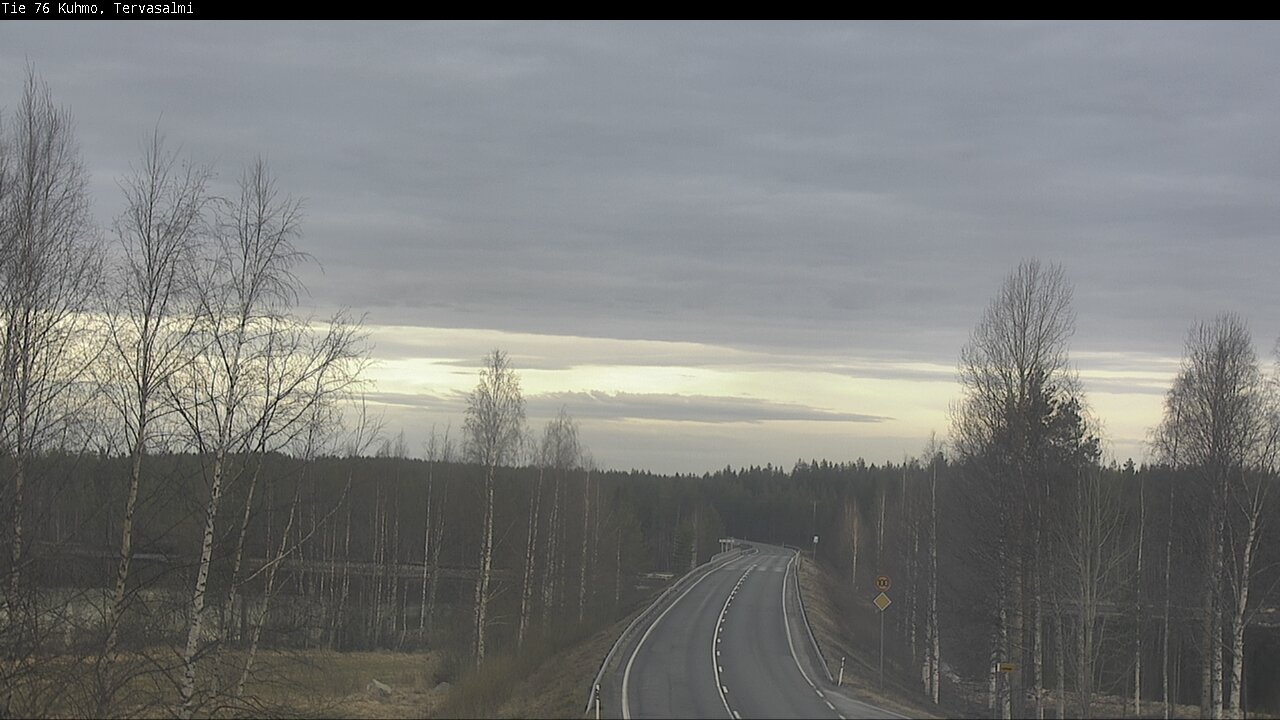 Weather Camera Image Road 76 Kuhmo, Tervasalmi, Kuhmo, Kainuu
