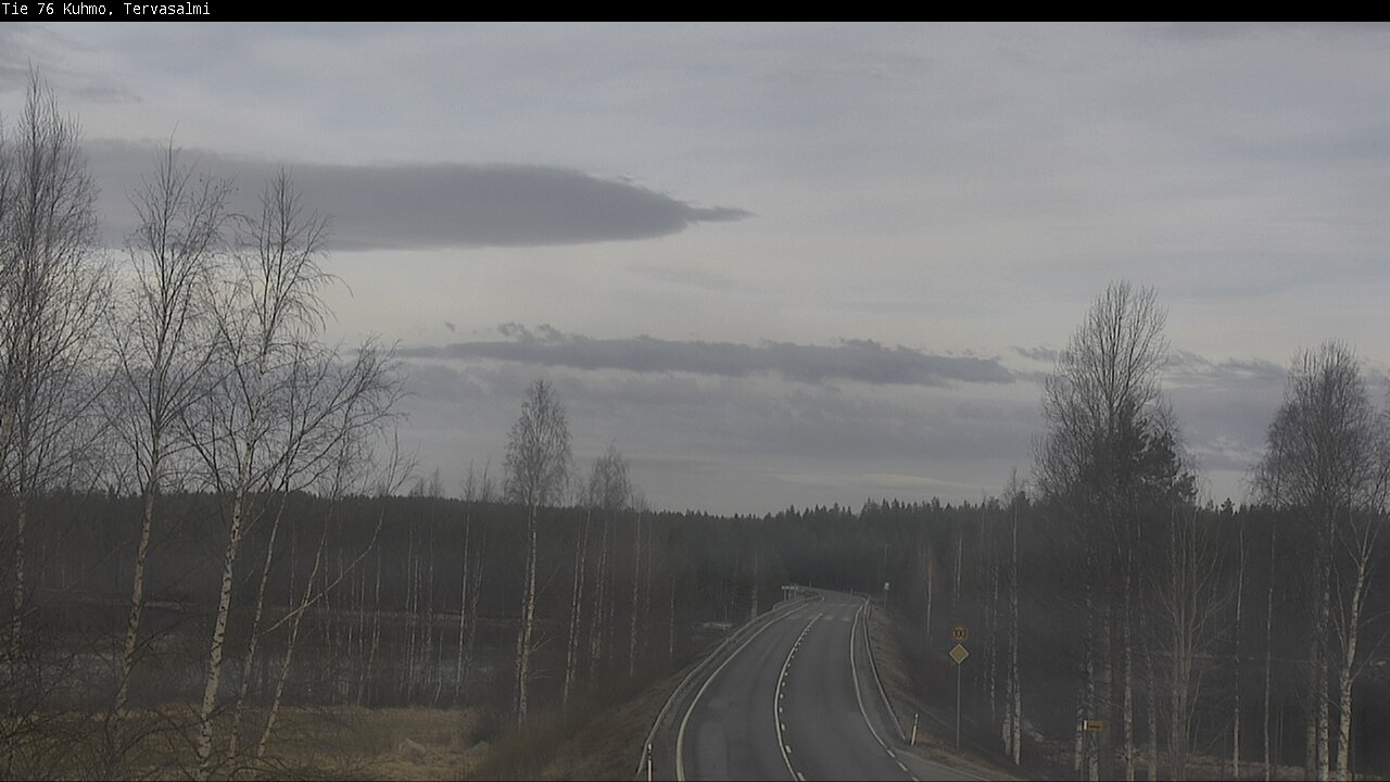 Weather Camera Image Väg 76 Kuhmo, Tervasalmi, Kuhmo, Kainuu