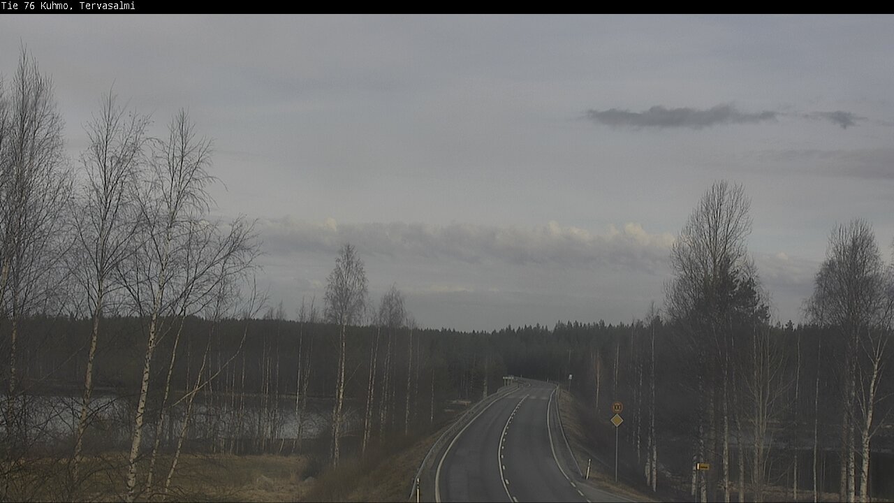 Weather Camera Image Väg 76 Kuhmo, Tervasalmi, Kuhmo, Kainuu