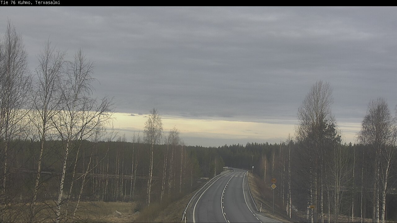 Weather Camera Image Road 76 Kuhmo, Tervasalmi, Kuhmo, Kainuu
