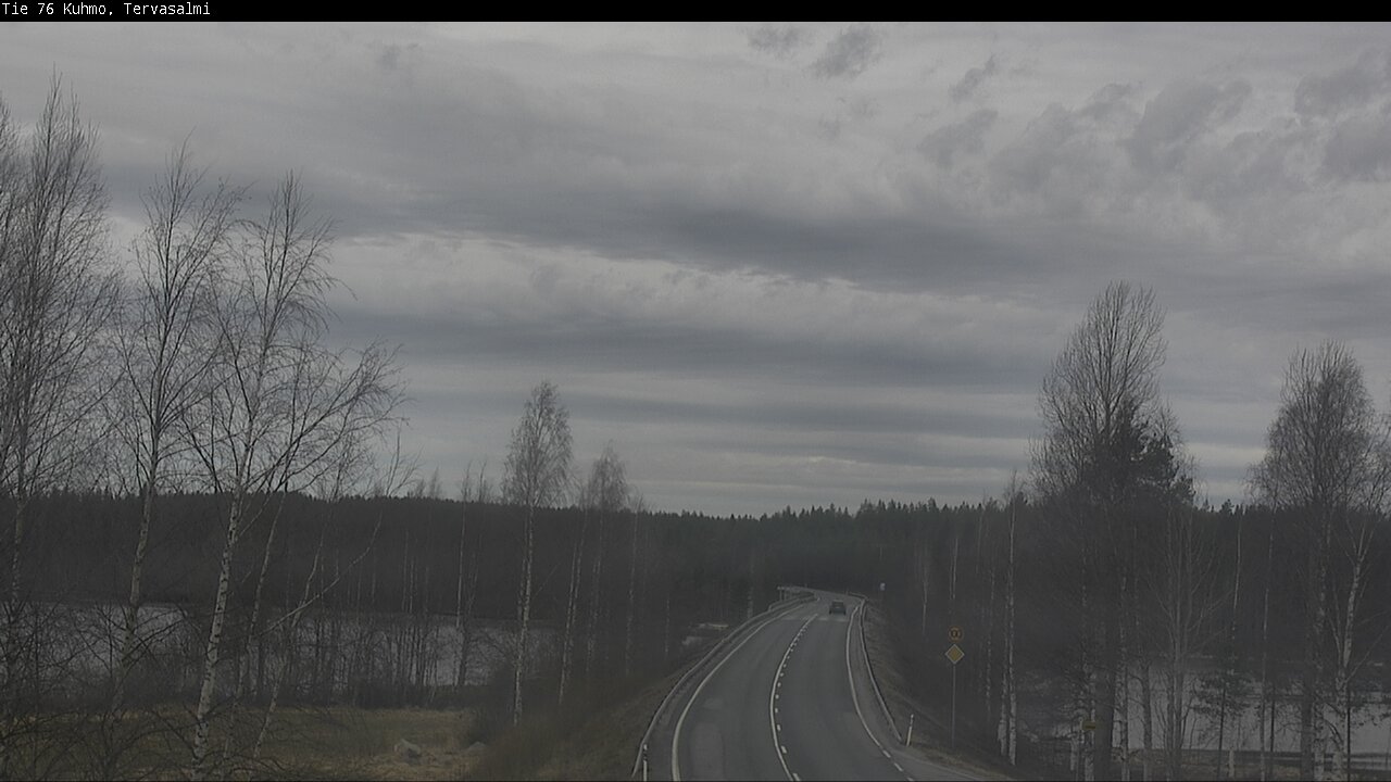 Weather Camera Image Väg 76 Kuhmo, Tervasalmi, Kuhmo, Kainuu