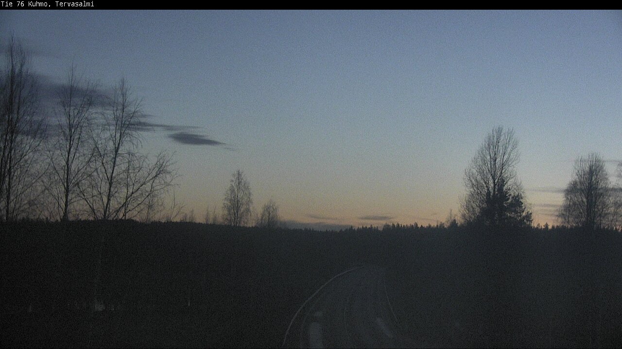 Weather Camera Image Väg 76 Kuhmo, Tervasalmi, Kuhmo, Kainuu