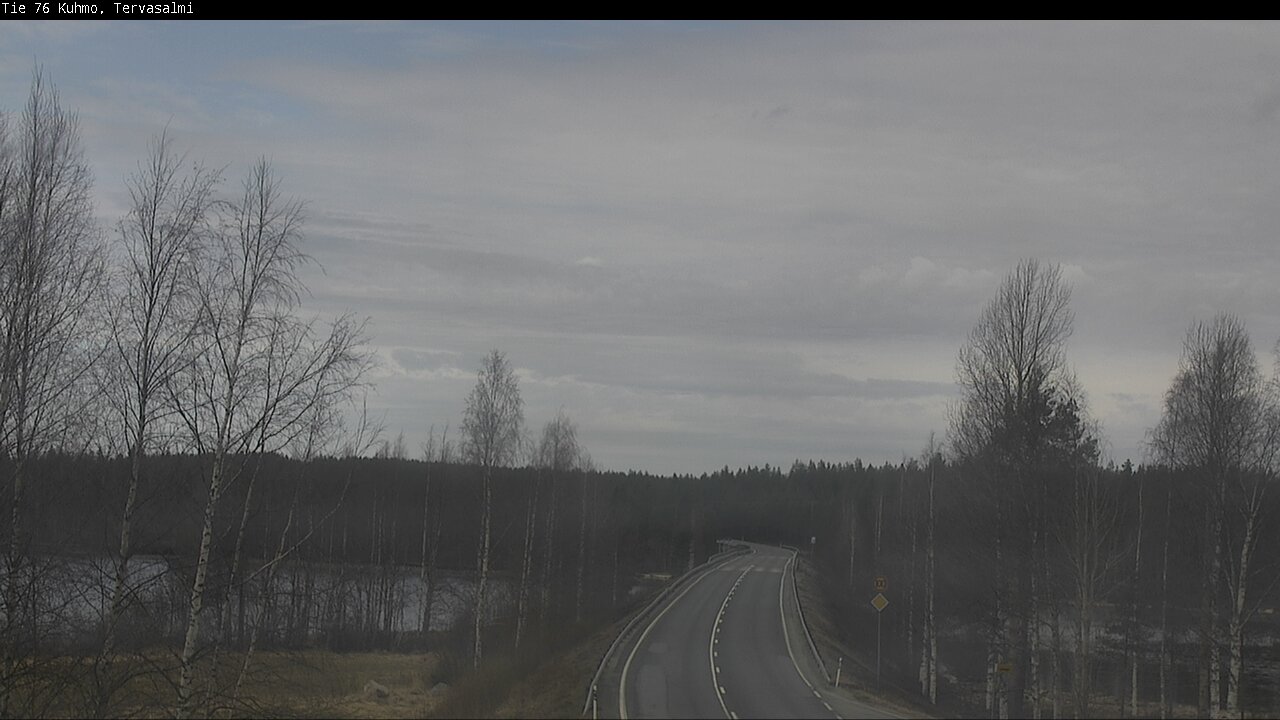 Weather Camera Image Väg 76 Kuhmo, Tervasalmi, Kuhmo, Kainuu