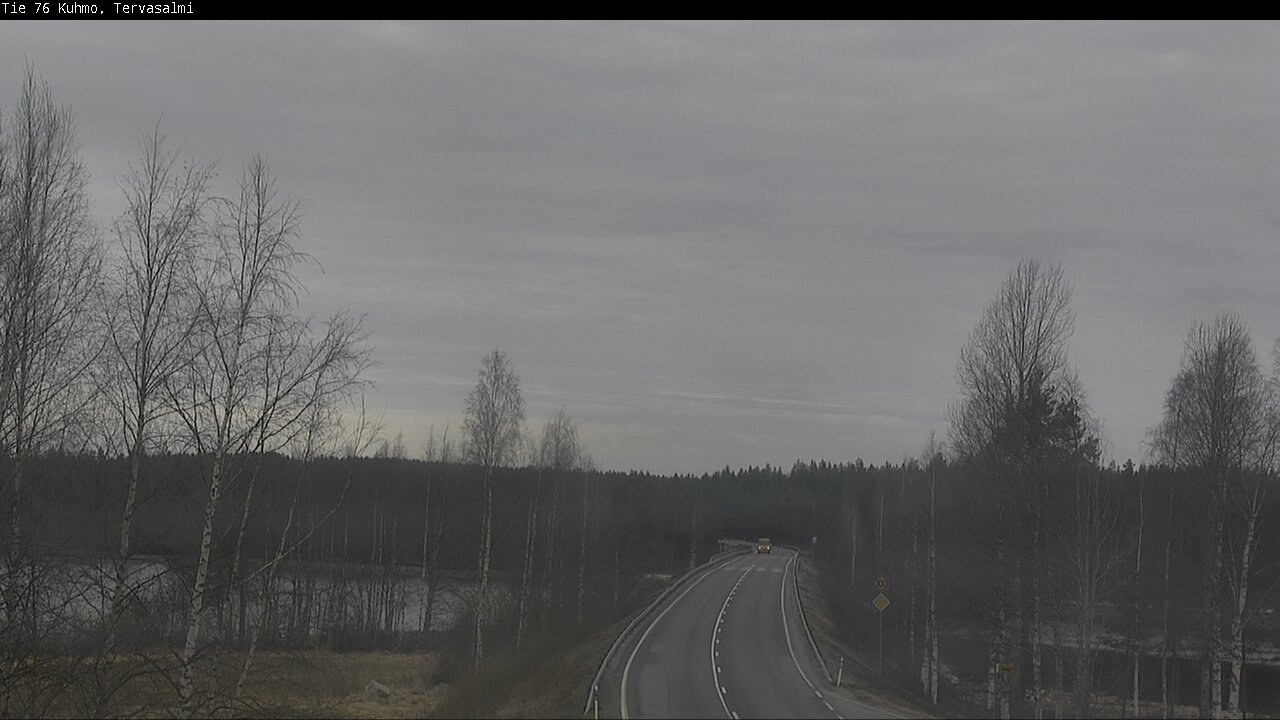 Weather Camera Image Väg 76 Kuhmo, Tervasalmi, Kuhmo, Kainuu