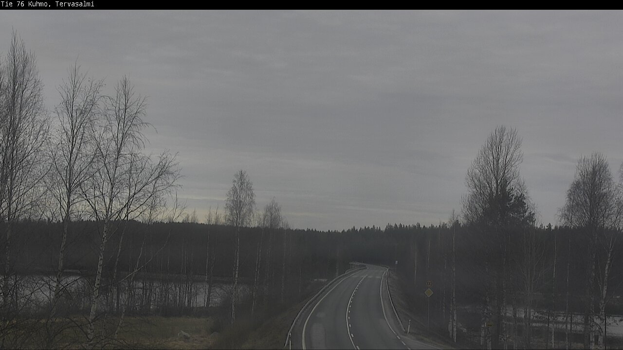 Weather Camera Image Väg 76 Kuhmo, Tervasalmi, Kuhmo, Kainuu