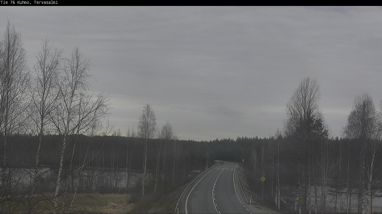 Weather Camera Image Väg 76 Kuhmo, Tervasalmi, Kuhmo, Kainuu