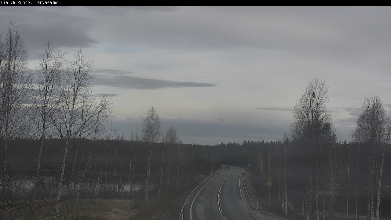 Weather Camera Image Väg 76 Kuhmo, Tervasalmi, Kuhmo, Kainuu