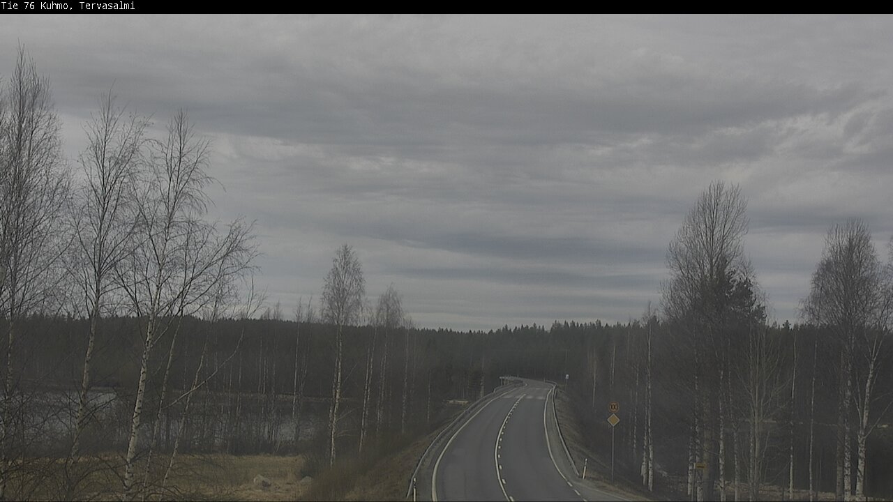 Weather Camera Image Väg 76 Kuhmo, Tervasalmi, Kuhmo, Kainuu