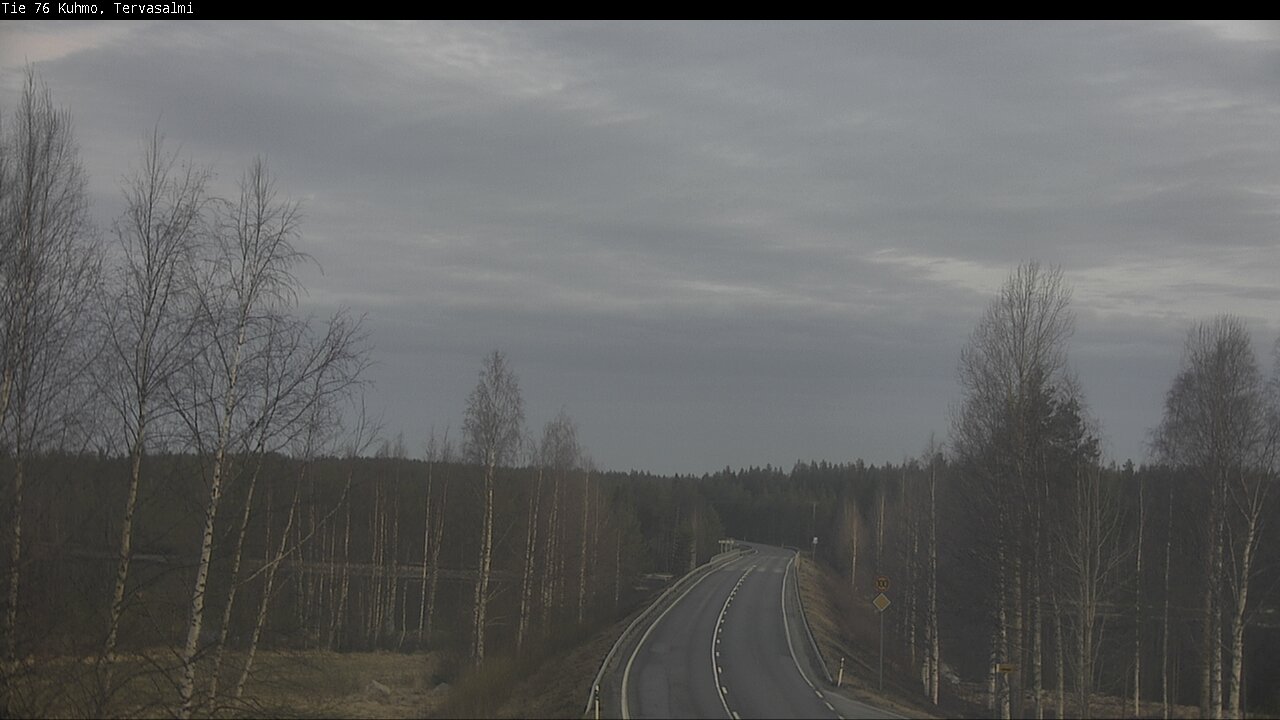 Weather Camera Image Road 76 Kuhmo, Tervasalmi, Kuhmo, Kainuu
